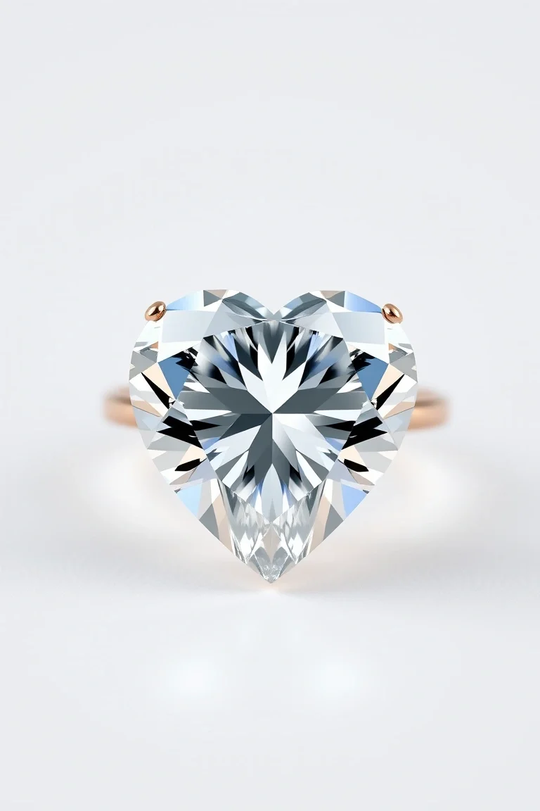 14K Diamond Heart VS Quality