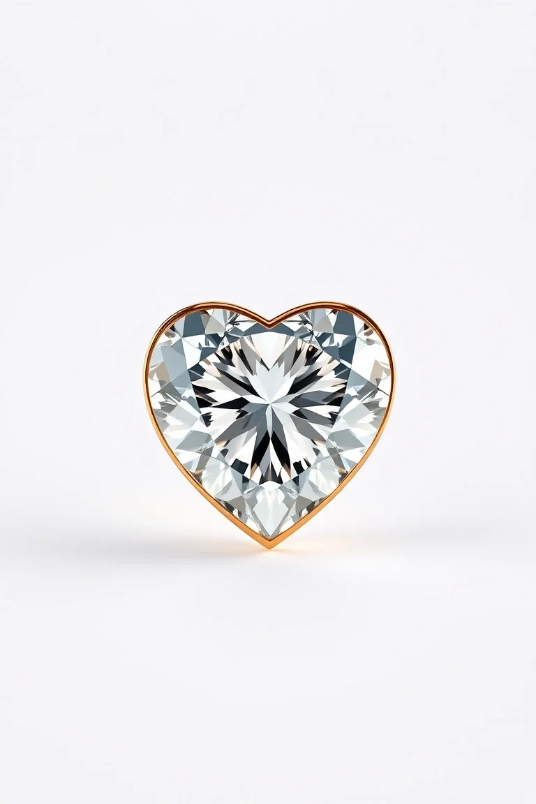 14K Diamond Heart VS Quality