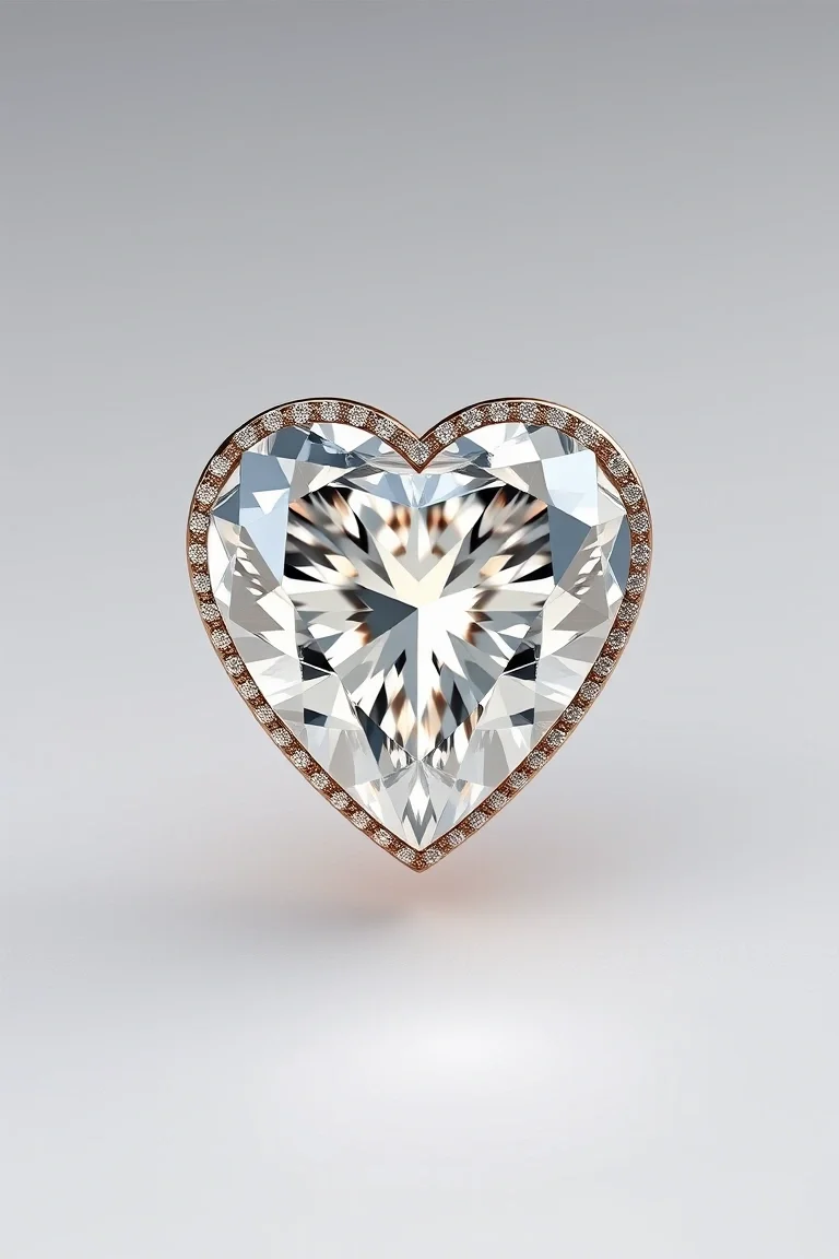 14K Diamond Heart VS Quality