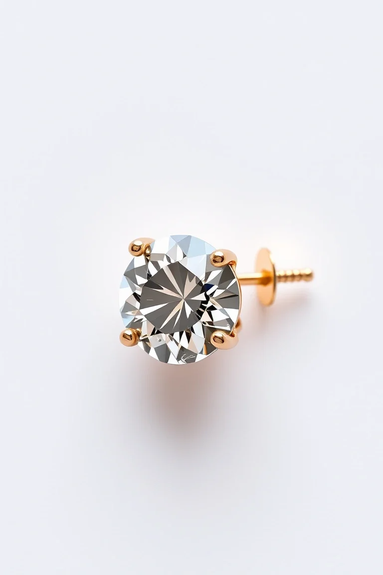 14K Diamond Hinged Earring A Quality