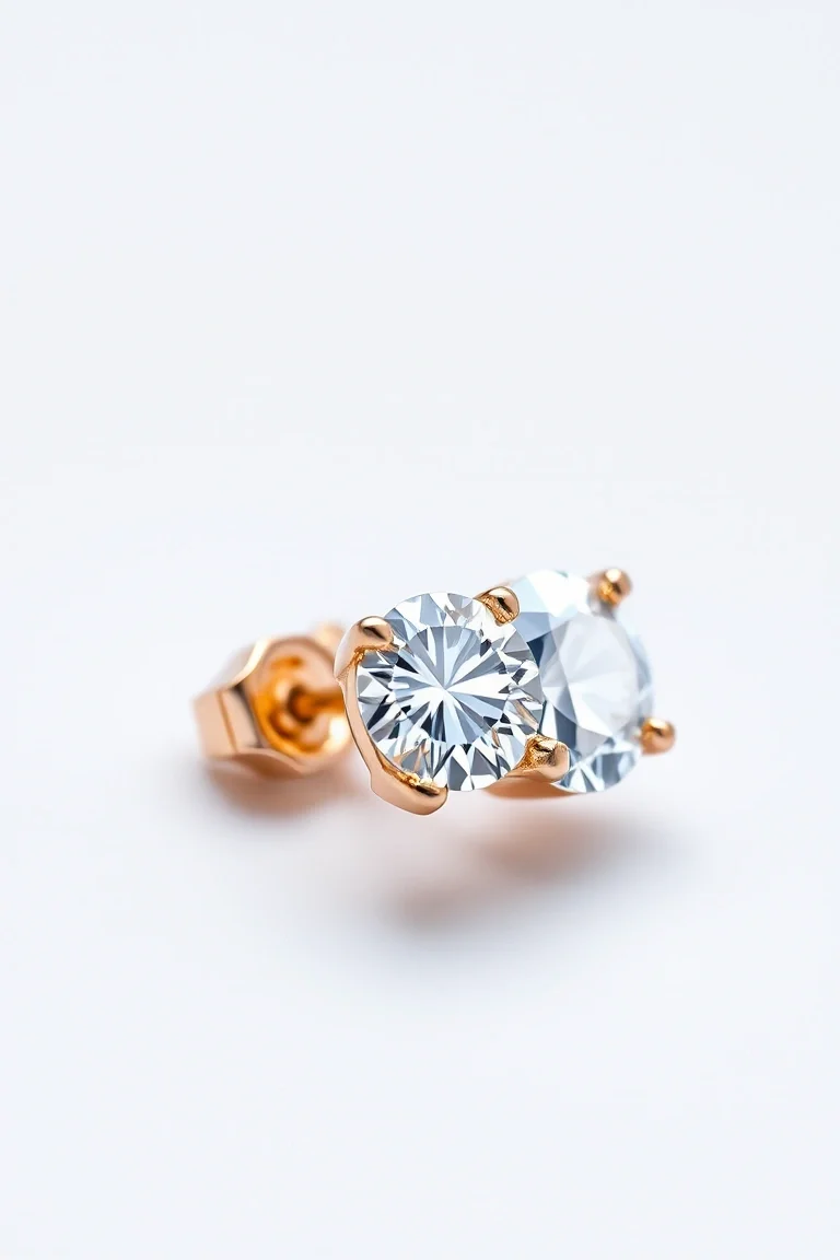 14K Diamond Hinged Earring AA Quality