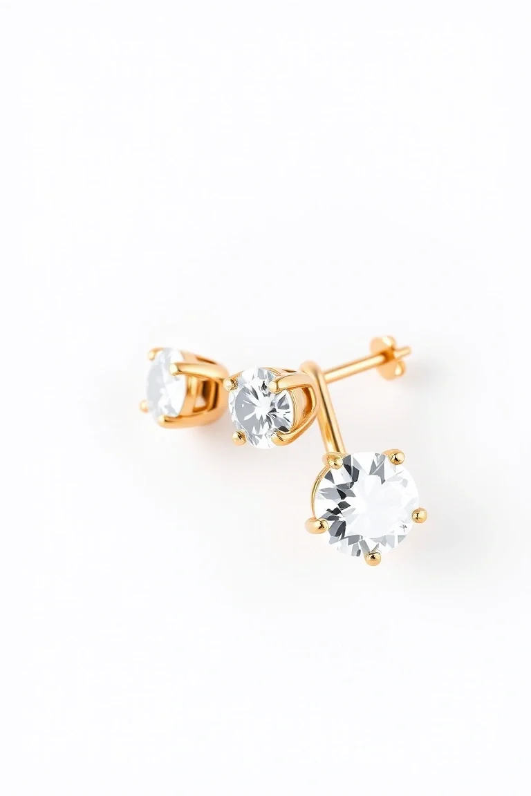14K Diamond Hinged Earring AAA Quality