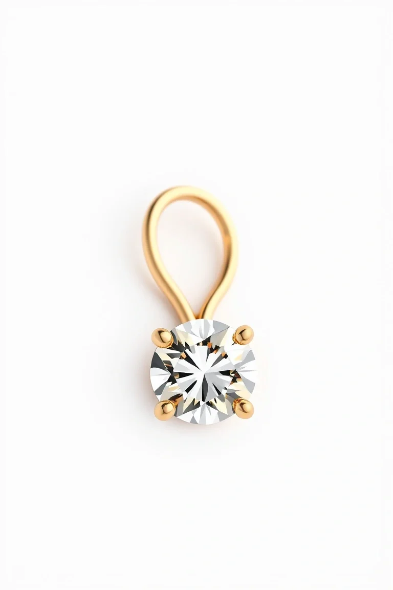 14K Diamond Hinged Earring AAA Quality