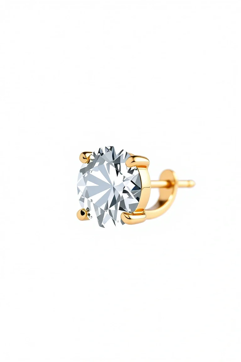 14K Diamond Hinged Earring VS Quality