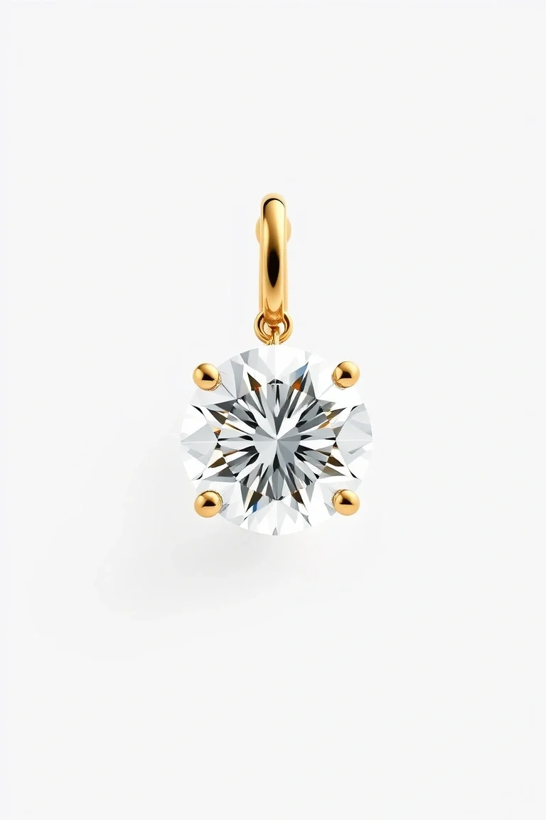 14K Diamond Hinged Earring VS Quality