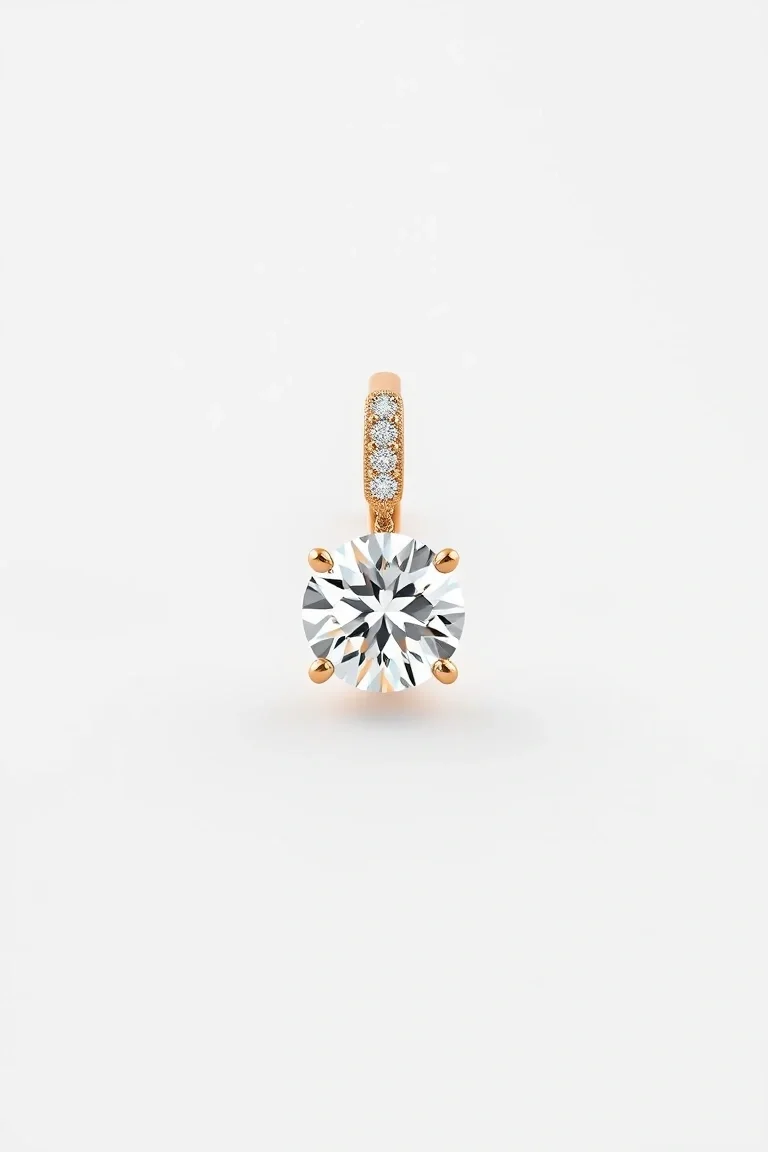 14K Diamond Hinged Earring VS Quality