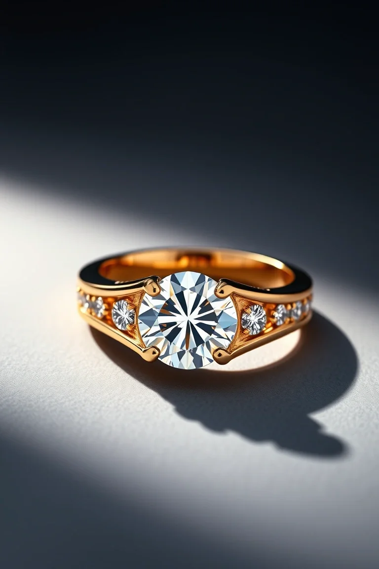 14K DIAMOND RING AA QUALITY