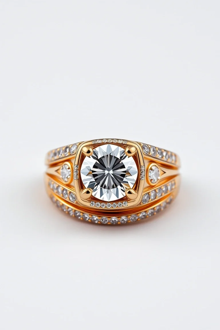 14K DIAMOND RING AA QUALITY