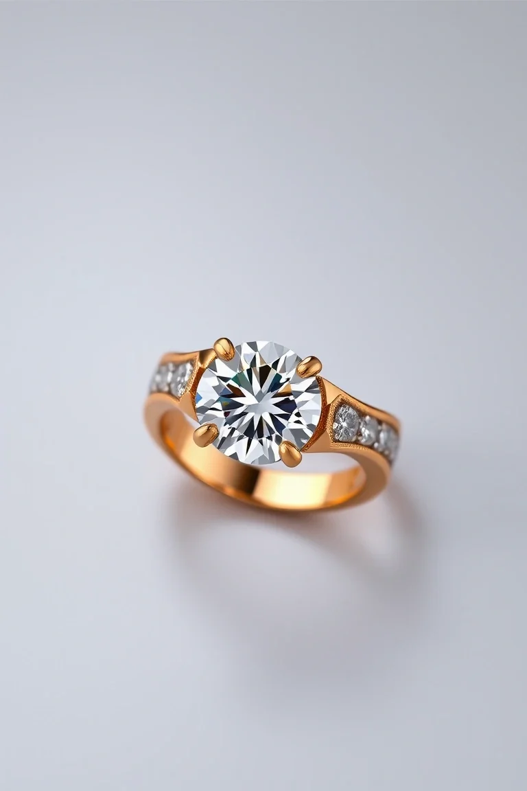 14K DIAMOND RING AA QUALITY
