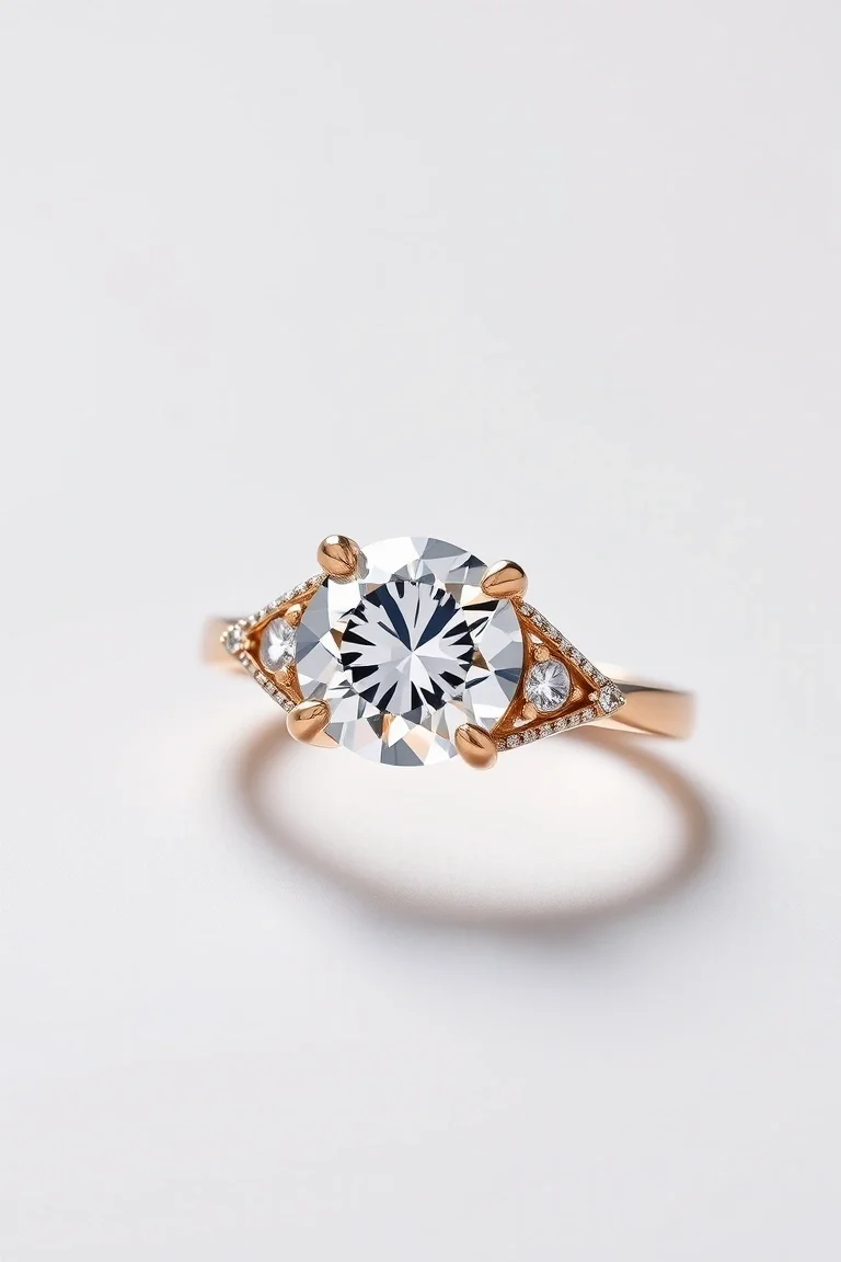14K Diamond Ring AAA Quality