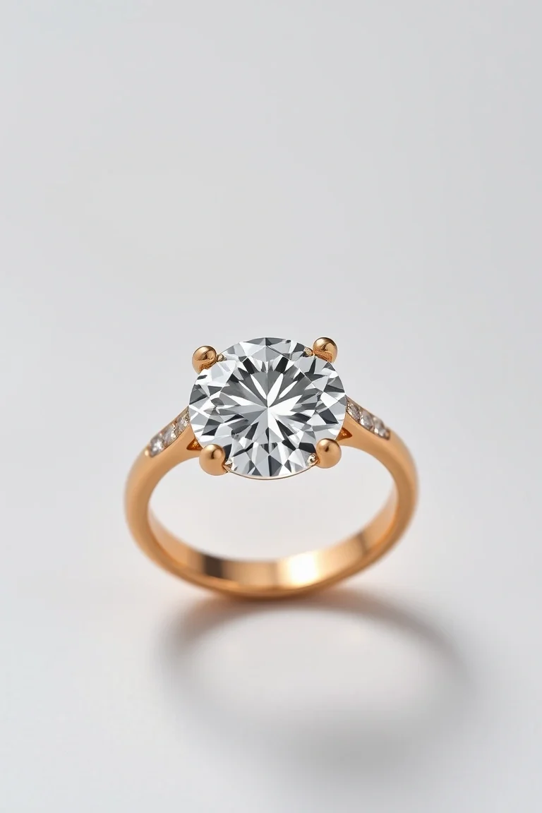14K Diamond Ring AAA Quality