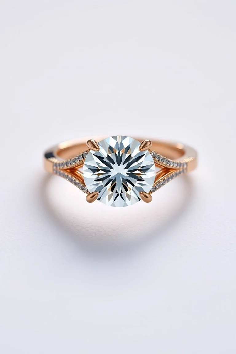 14K Diamond Ring AAA Quality