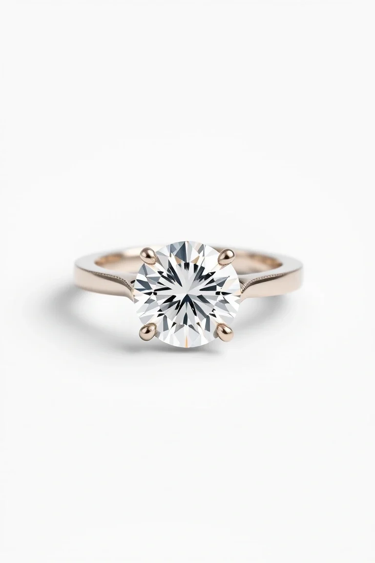 14K Diamond Ring AAA Quality