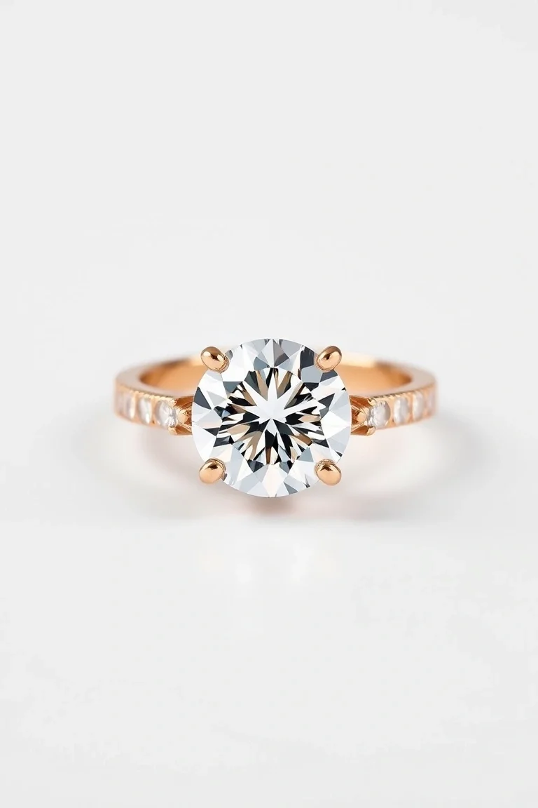 14K Diamond Ring AAA Quality