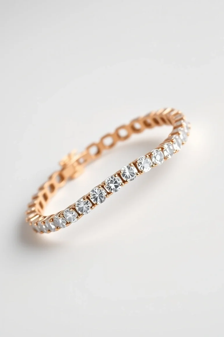 14K Diamond Tennis Bracelet A Quality