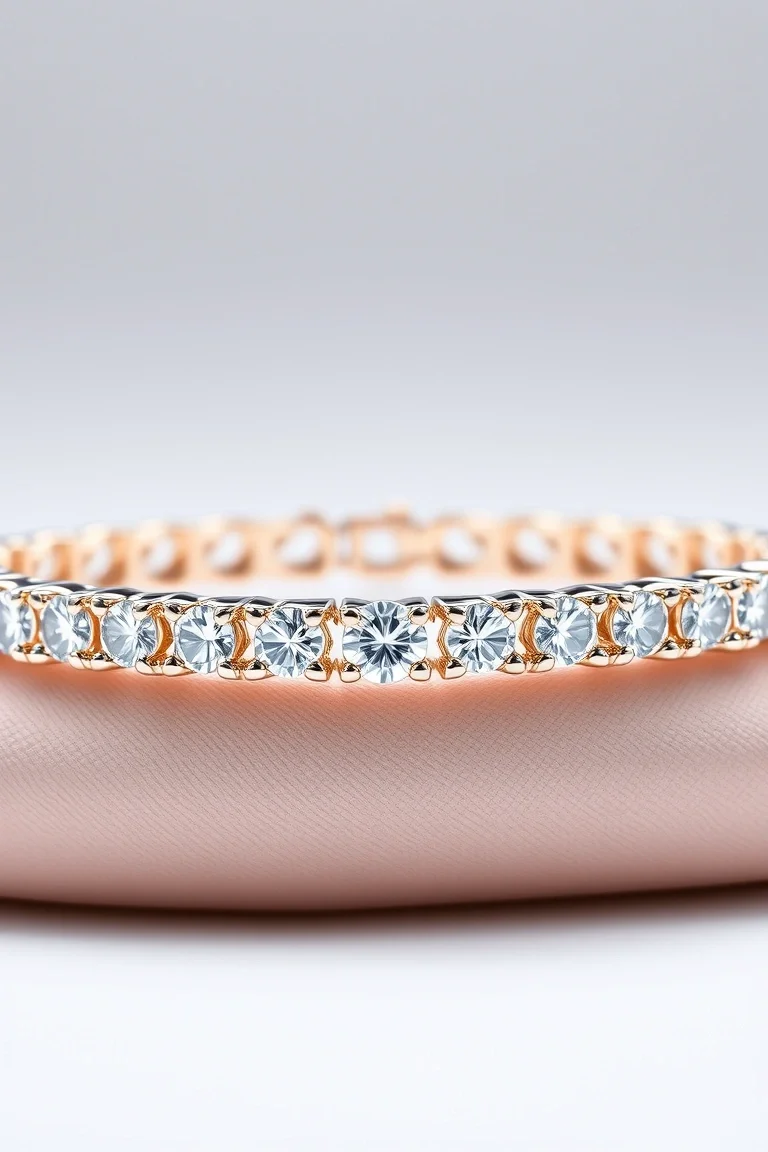 14K Diamond Tennis Bracelet A Quality