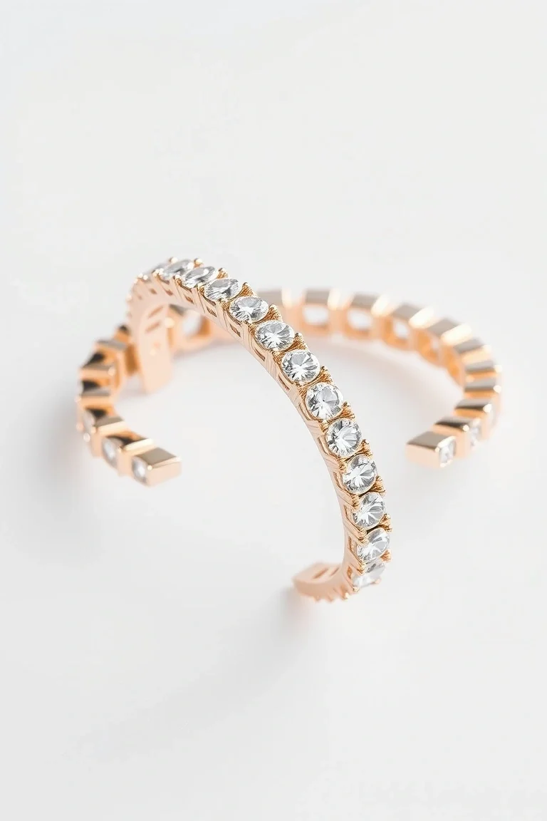 14K Diamond Tennis Bracelet AA Quality