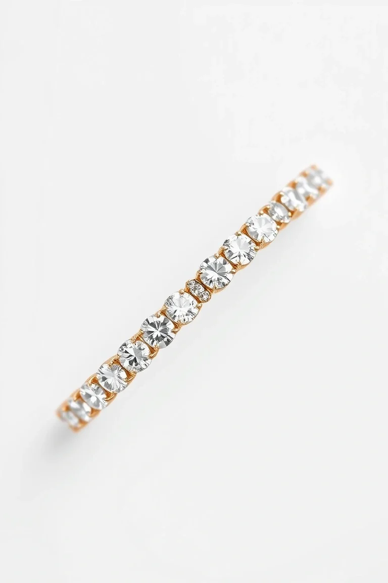 14K Diamond Tennis Bracelet AA Quality