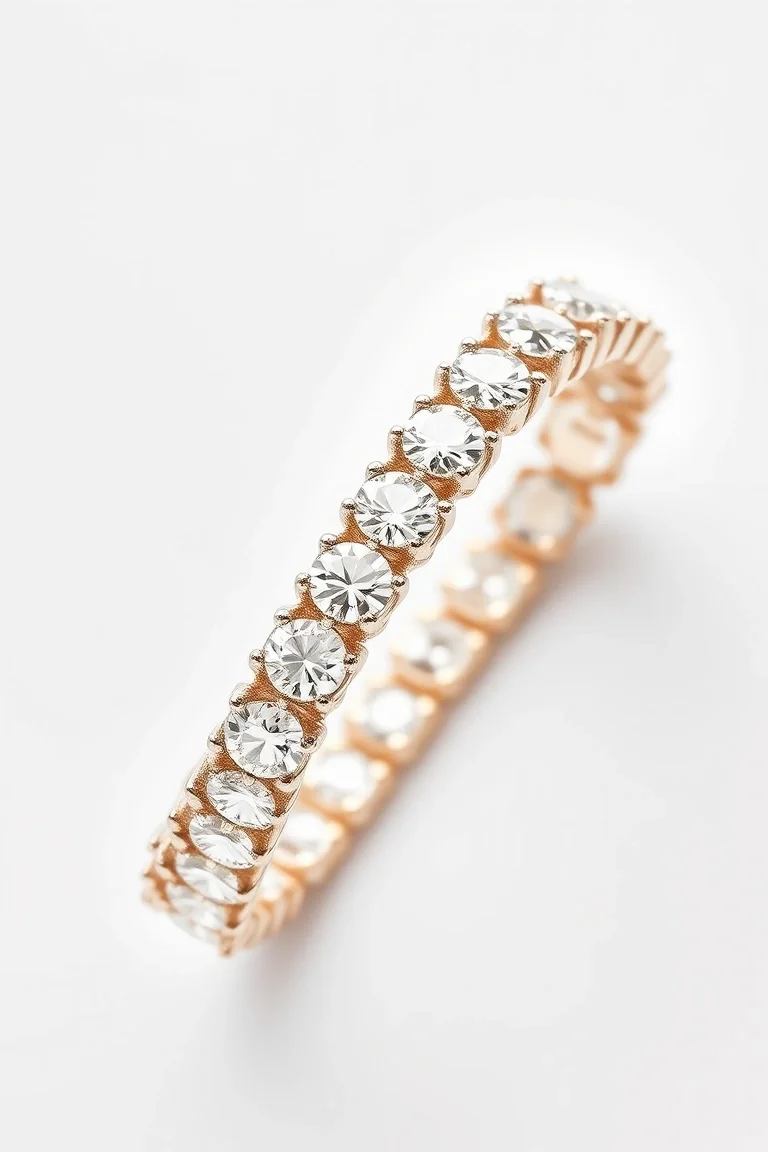 14K Diamond Tennis Bracelet AAA Quality