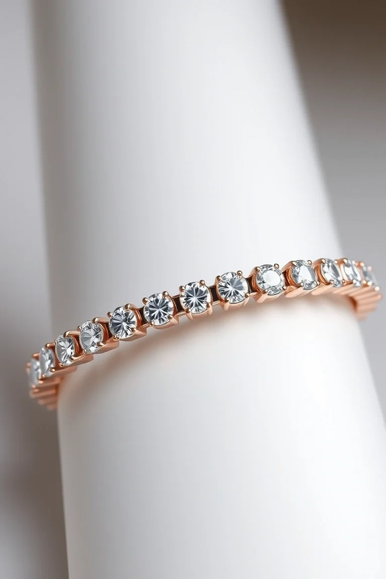 14K Diamond Tennis Bracelet AAA Quality