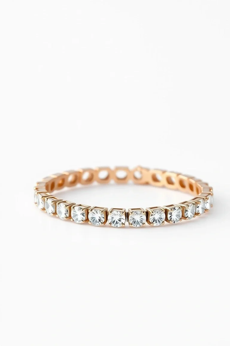 14K Diamond Tennis Bracelet AAA Quality