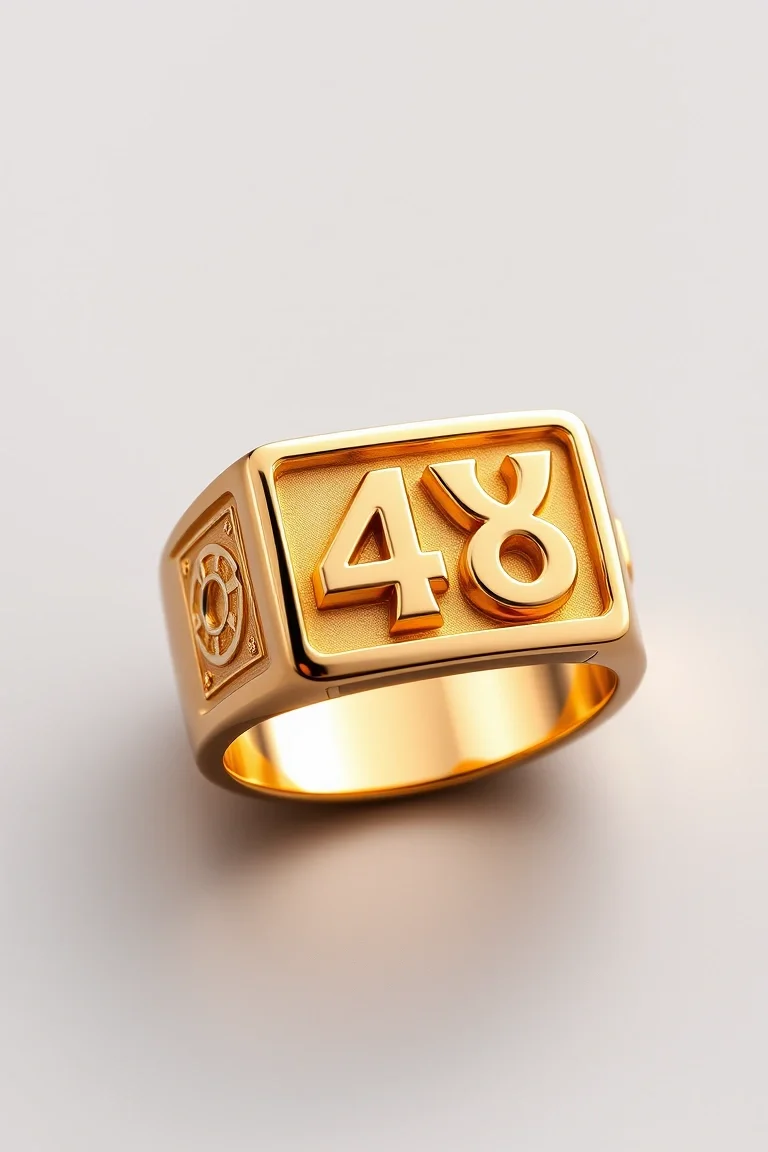 14K Driver #8 Medium Gents Ring