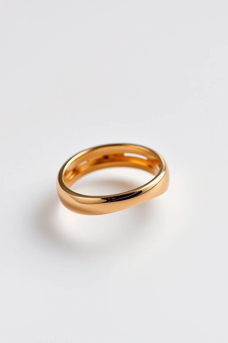 14K Driver #8 Small Ladies Ring