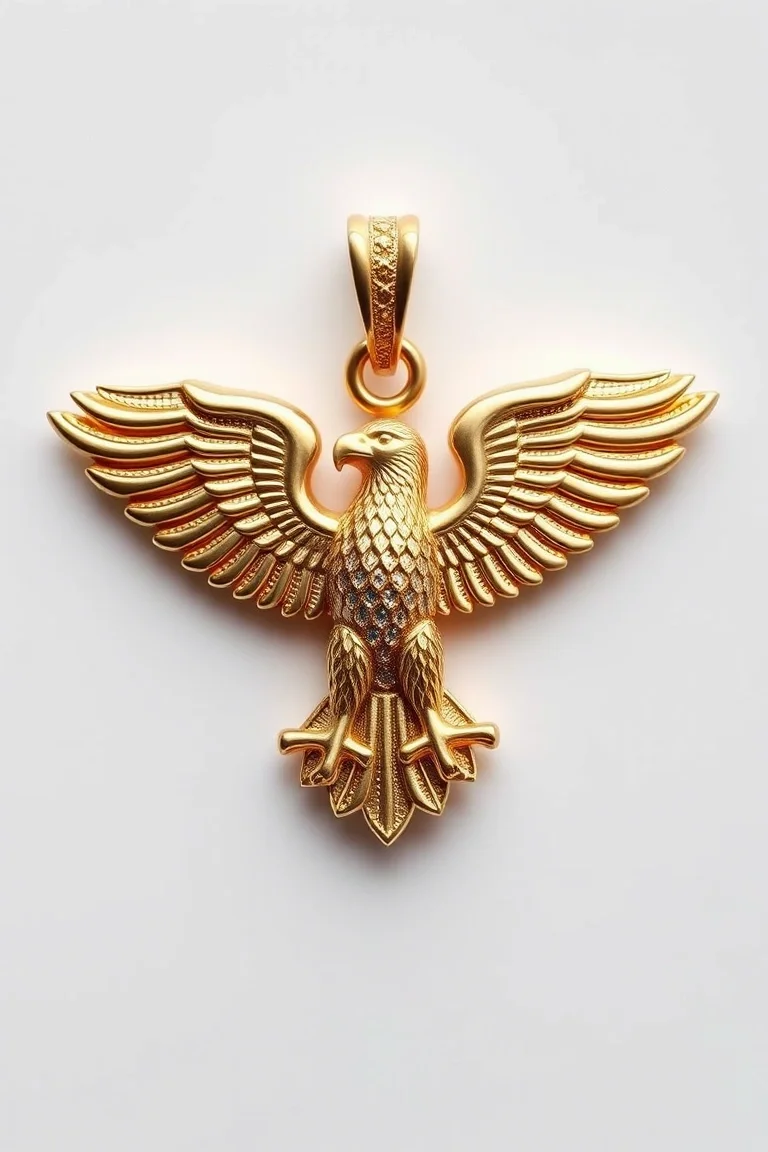 14K Eagle Charm Holder