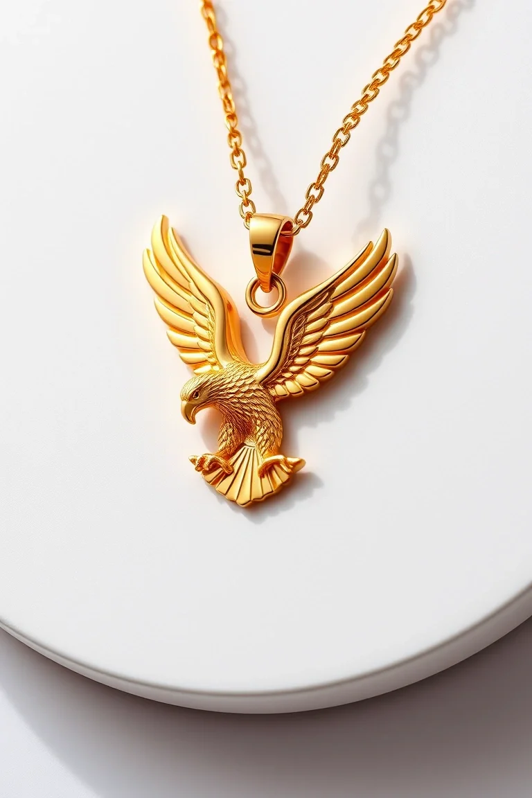 14K Eagle Pendant