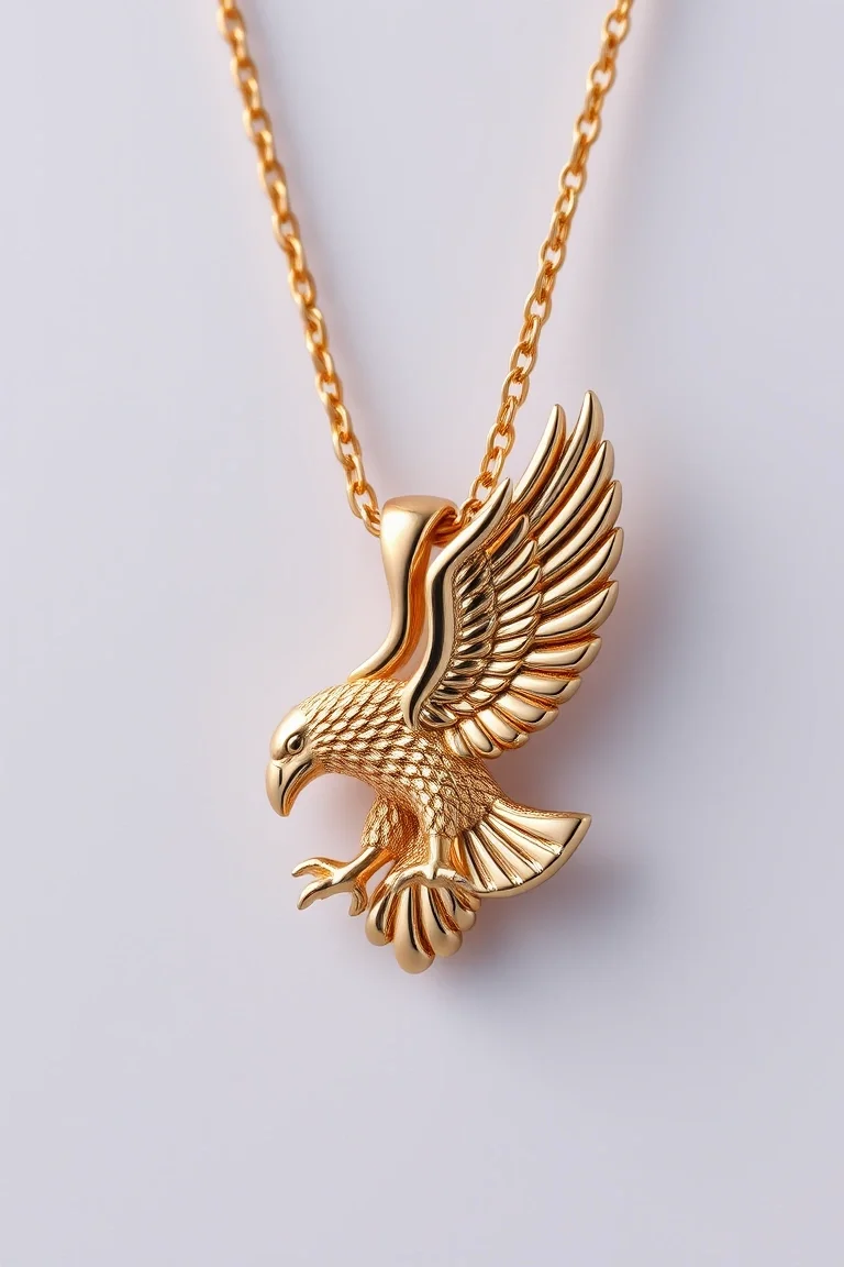 14K Eagle Pendant