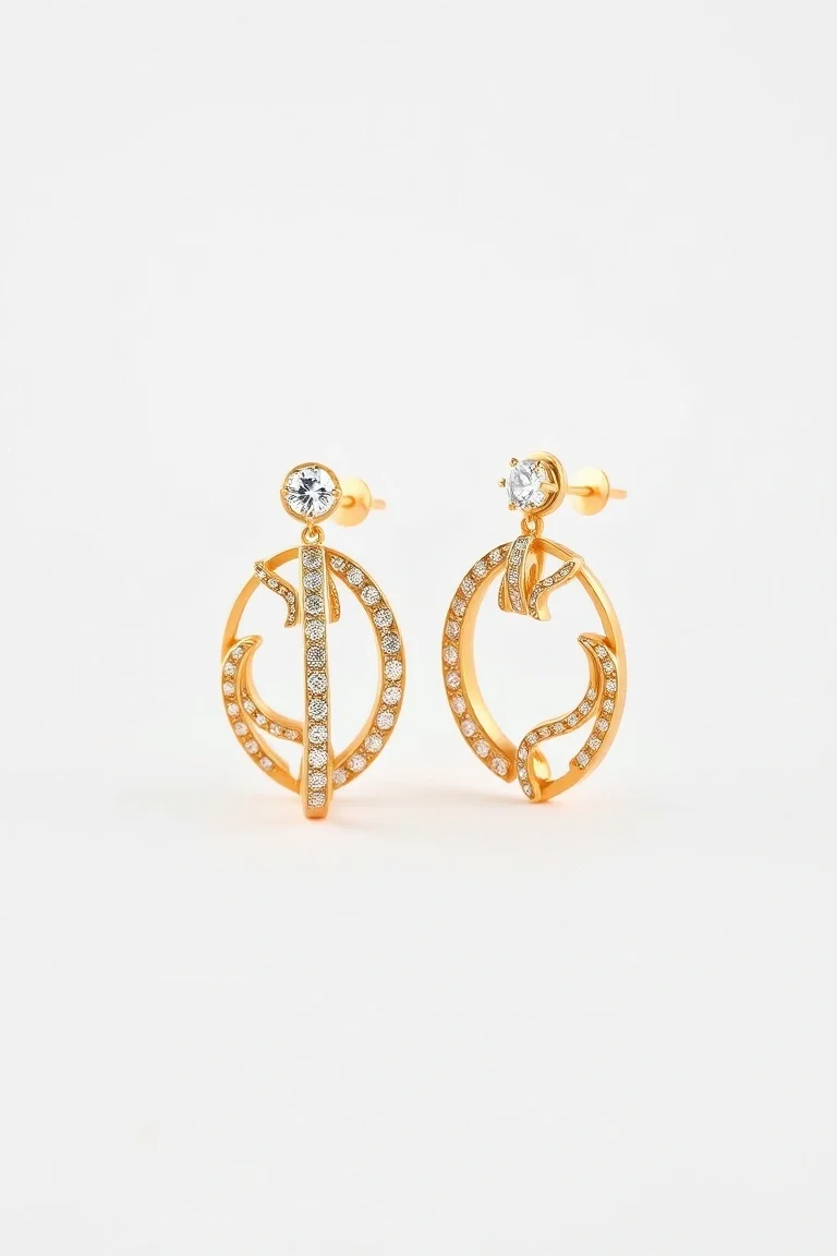 14K Electroformed Earrings