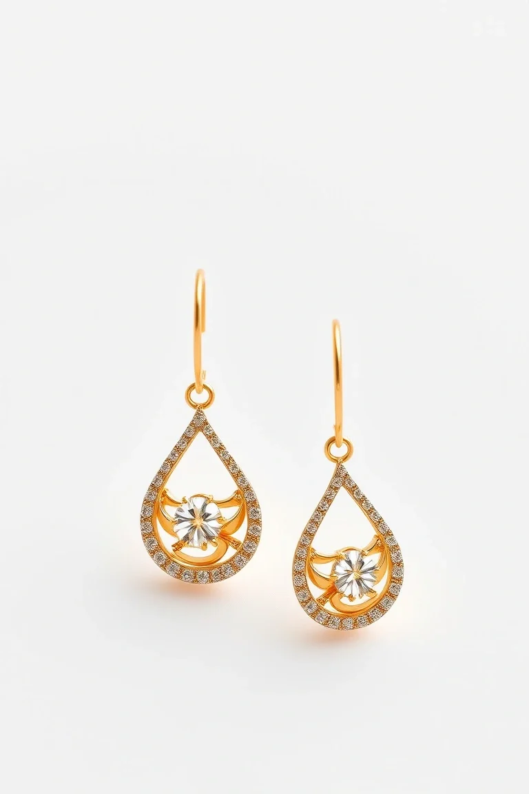 14K Electroformed Earrings