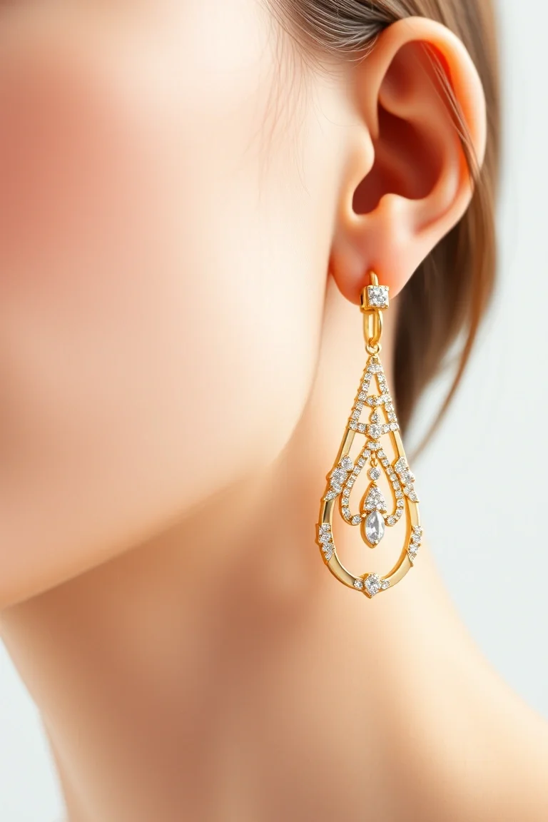 14K Electroformed Earrings