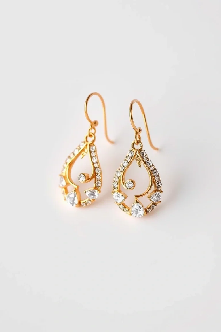 14K Electroformed Earrings