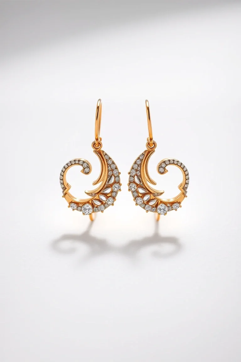 14K Electroformed Earrings
