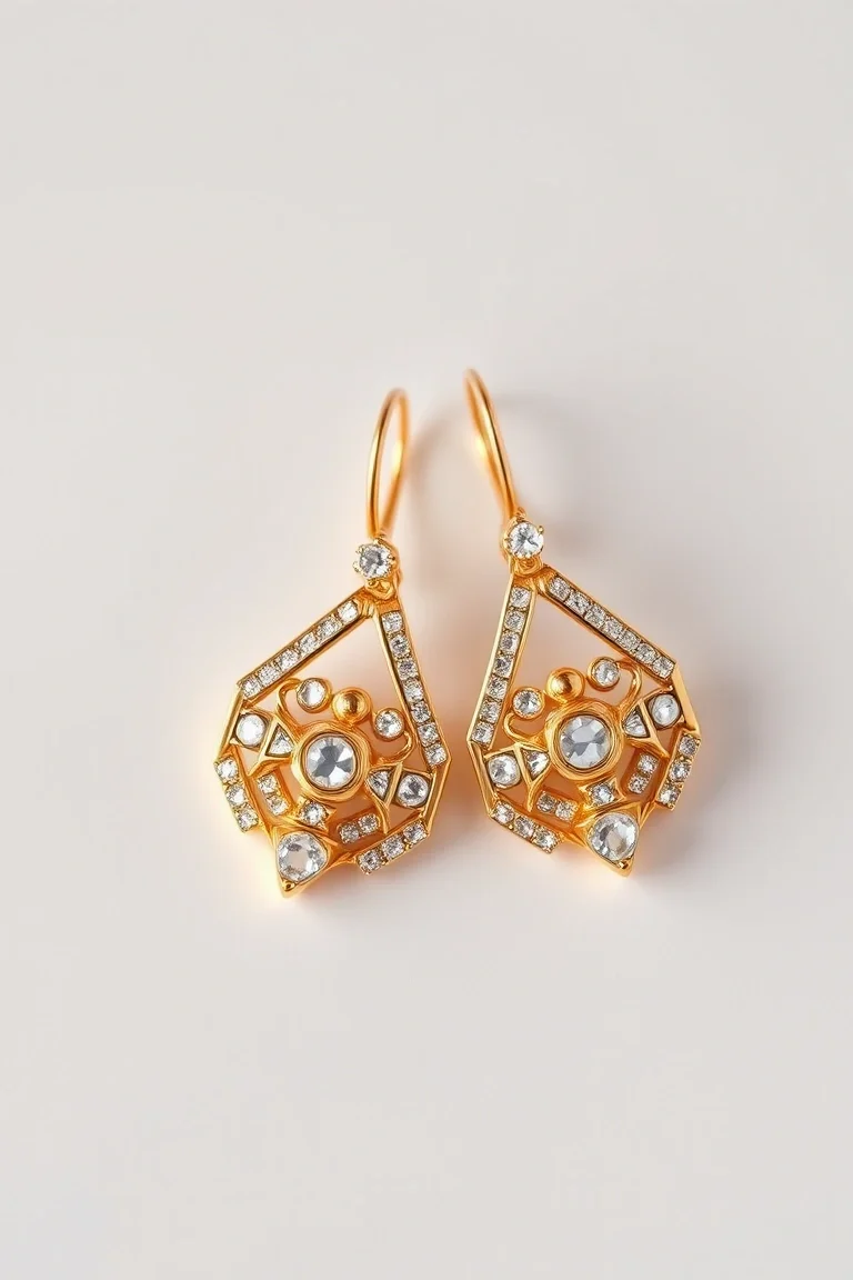 14K Electroformed Earrings