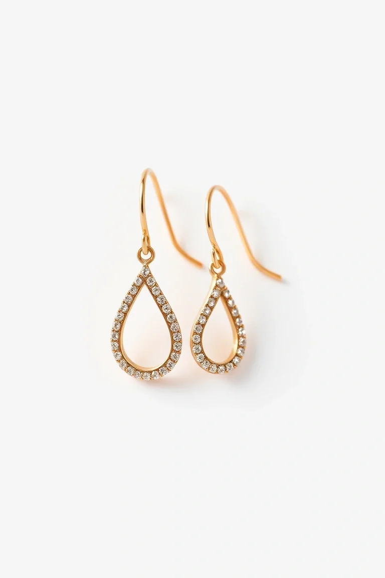 14K Electroformed Earrings