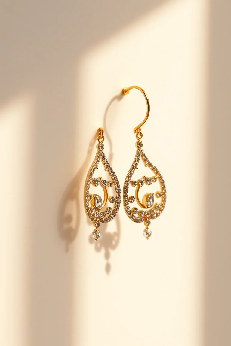 14K Electroformed Earrings