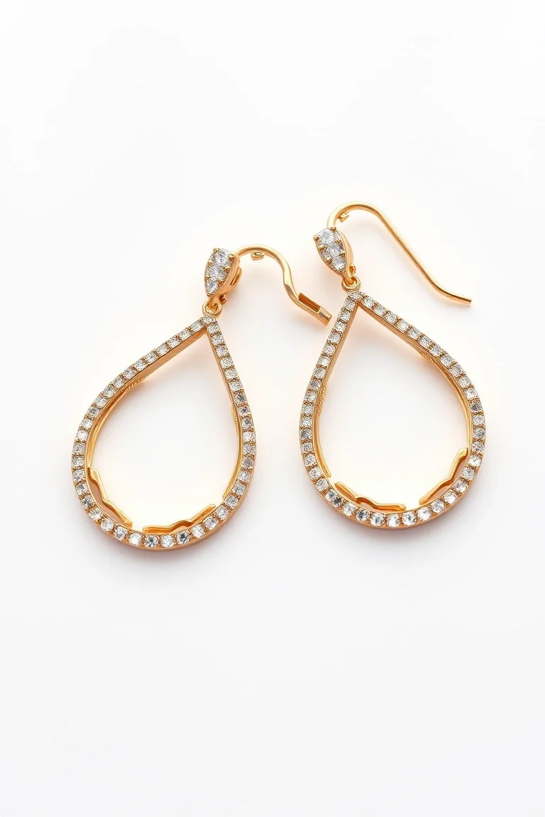 14K Electroformed Earrings