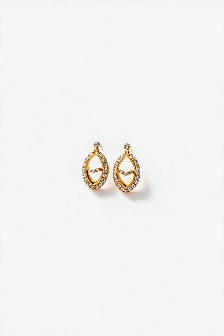 14K Electroformed Earrings