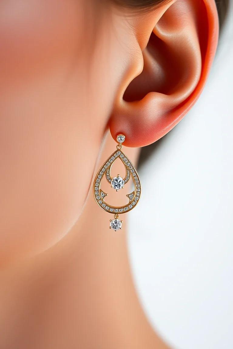 14K Electroformed Earrings