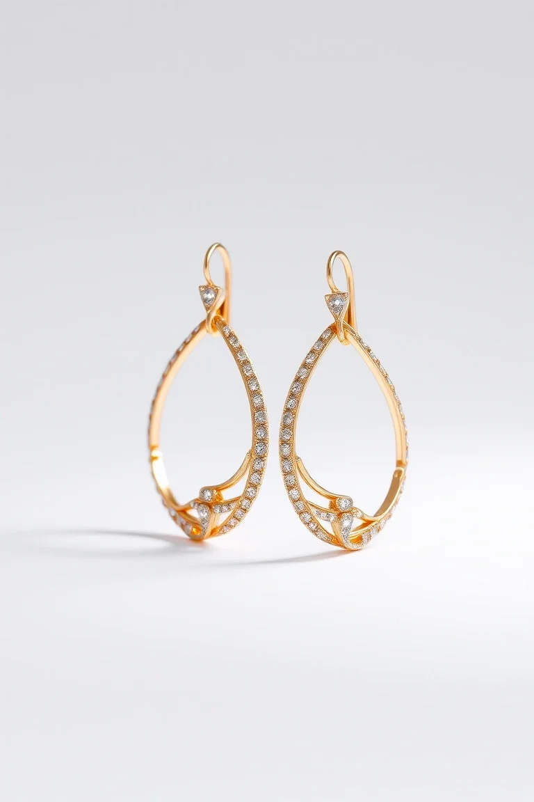 14K Electroformed Earrings