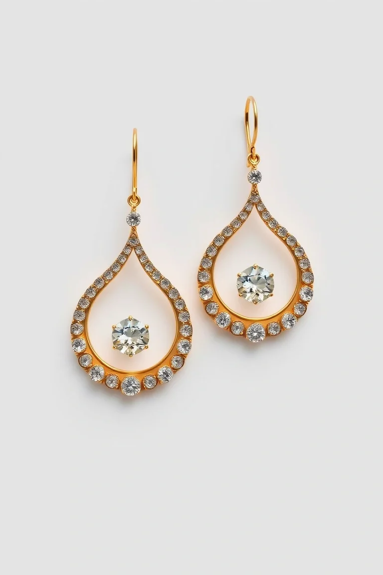 14K Electroformed Earrings