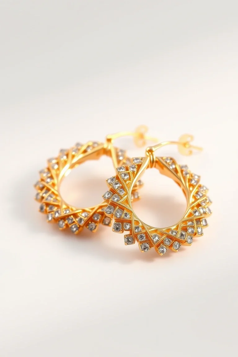 14K Electroformed Earrings