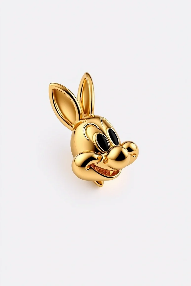 14K Elmer Fudd Earring