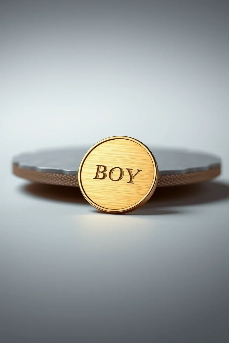 14K Engraveable Boy Disc=.23MM Thick