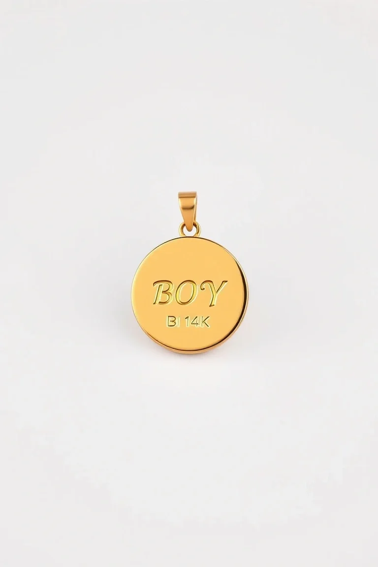14K Engraveable Boy Disc=.23MM Thick