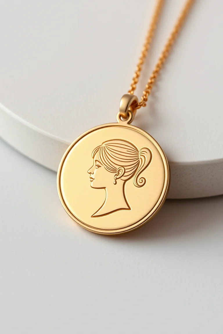 14K Engraveable Girl Disc=.23MM Thick