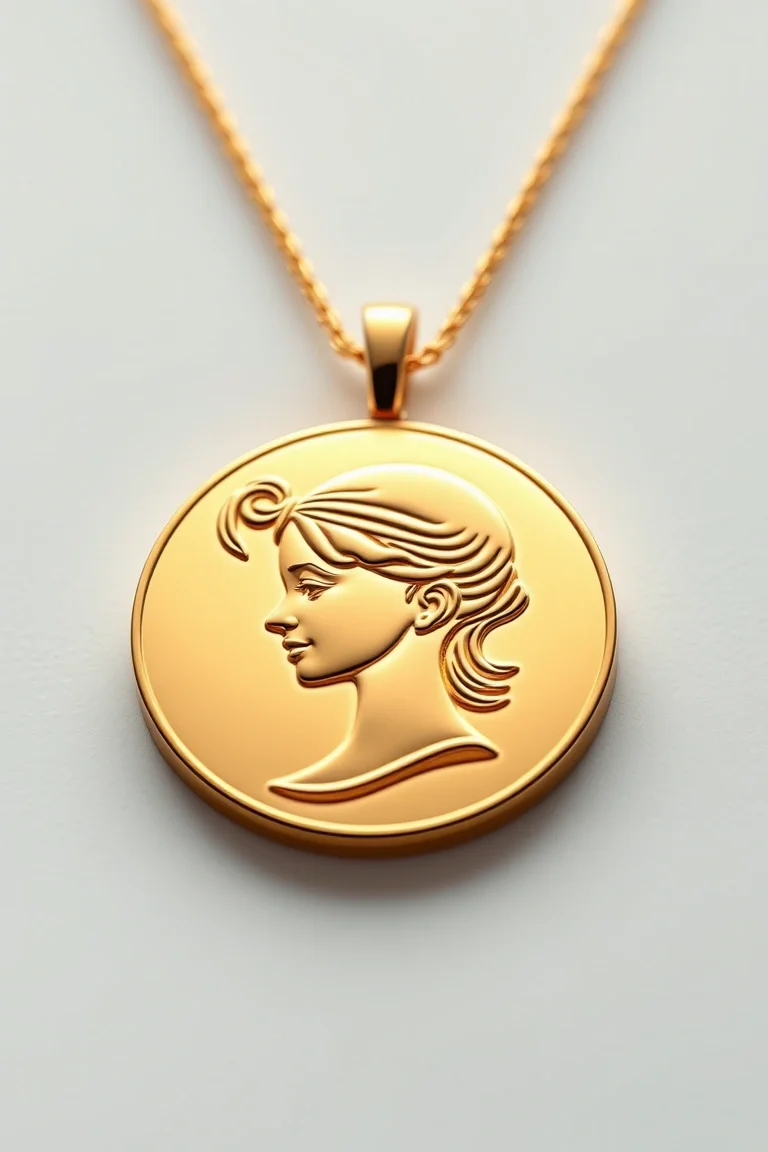 14K Engraveable Girl Disc=.28MM Thick