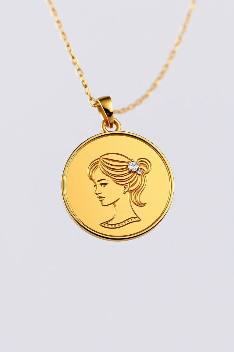 14K Engraveable Girl Disc=.33MM Thick